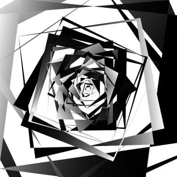 Abstract geometric art with edgy, angular shapes. Randomly ordered elements. イラスト素材