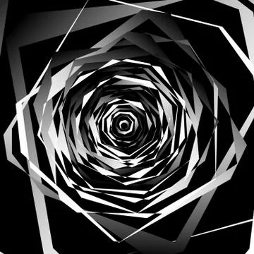 Abstract geometric art with edgy, angular shapes. Randomly ordered elements. Stock Illustration