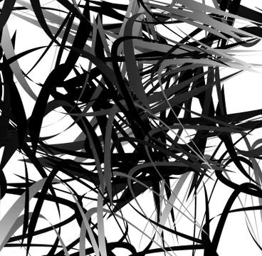 Abstract geometric art with random, scattered shapes Stockillustratie