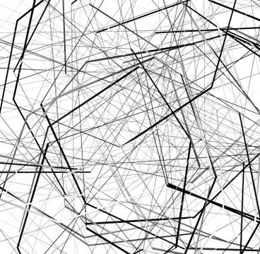 Abstract geometric art with random, scattered shapes Stockillustratie