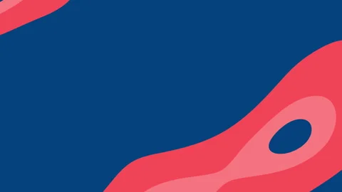 Abstract geometric art with red and blue shapes for vibrant Stock Footage 301411047