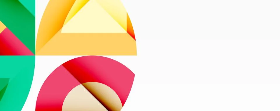 Abstract geometric artwork with interwoven angular and curved shapes, dynamic Ilustração Stock