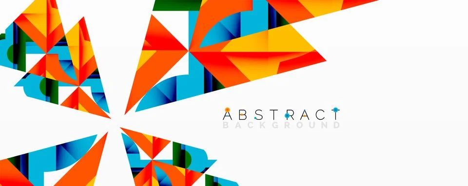 Abstract geometric artwork with interwoven angular and curved shapes, dynamic イラスト素材