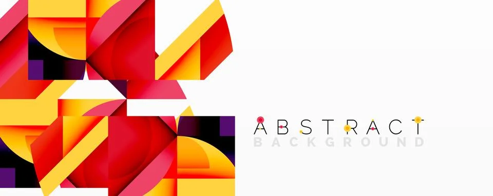 Abstract geometric artwork with interwoven angular and curved shapes, dynamic Ilustração Stock