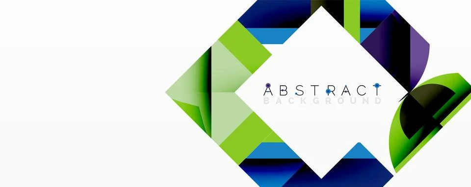 Abstract geometric artwork with interwoven angular and curved shapes, dynamic イラスト素材