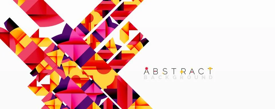 Abstract geometric artwork with interwoven angular and curved shapes, dynamic イラスト素材