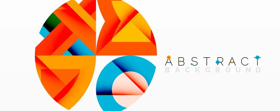 Abstract geometric artwork with interwoven angular and curved shapes, dynamic イラスト素材