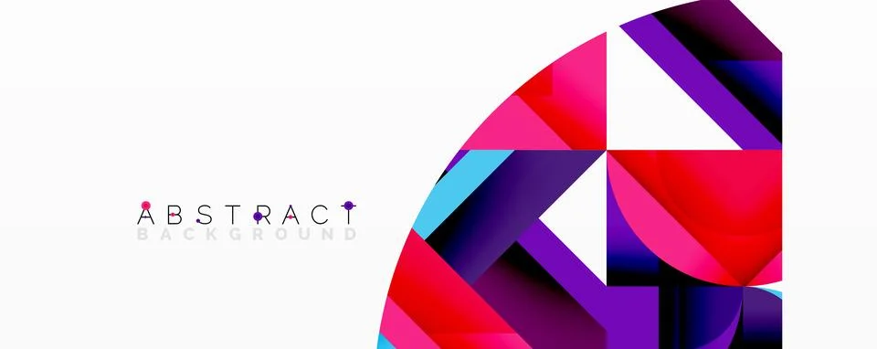 Abstract geometric artwork with interwoven angular and curved shapes, dynamic イラスト素材