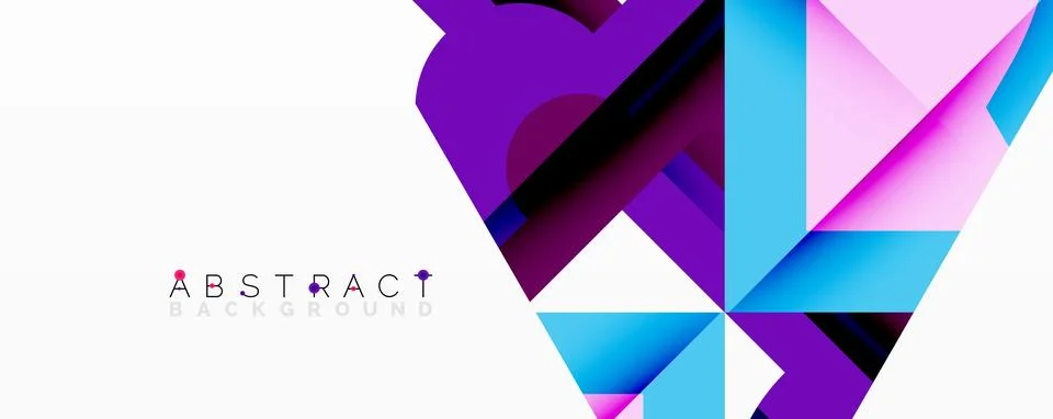 Abstract geometric artwork with interwoven angular and curved shapes, dynamic イラスト素材