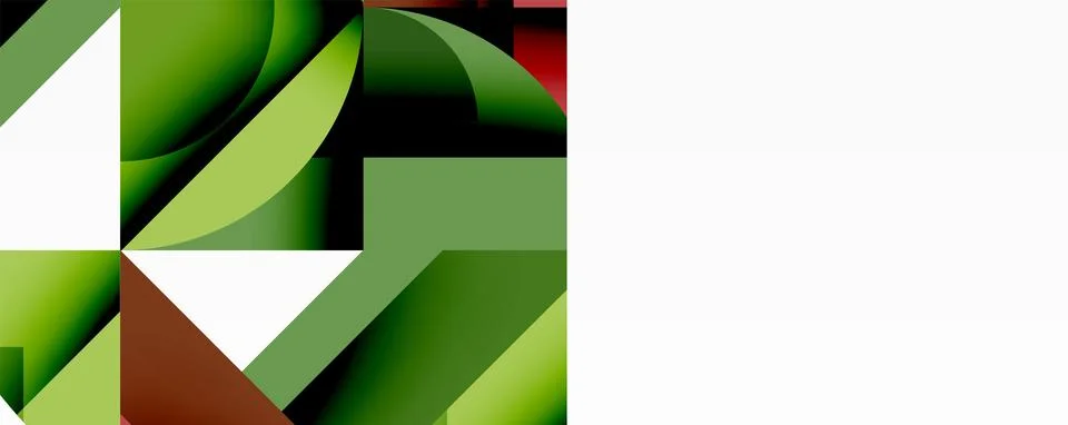 Abstract geometric artwork with interwoven angular and curved shapes, dynamic 스톡 일러스트