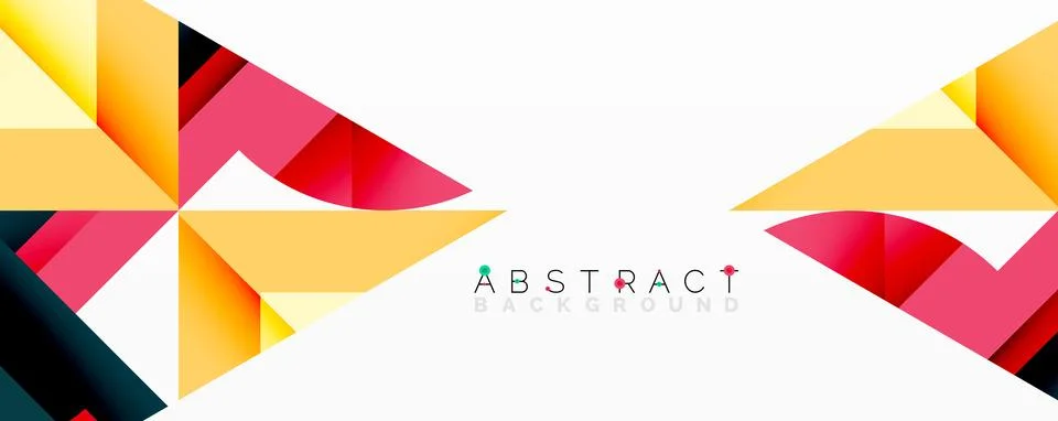 Abstract geometric artwork with interwoven angular and curved shapes, dynamic Illustrazione stock