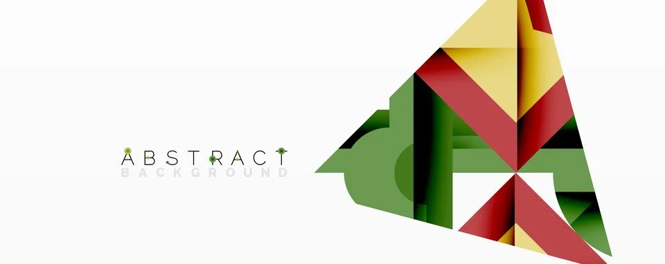 Abstract geometric artwork with interwoven angular and curved shapes, dynamic Illustrazione stock