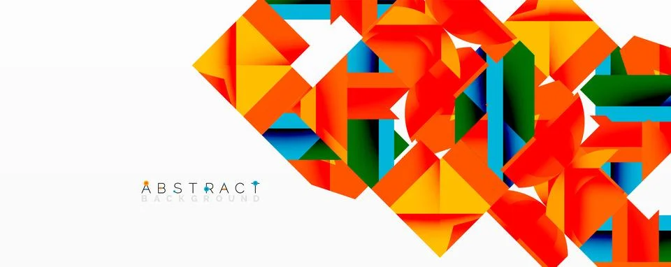 Abstract geometric artwork with interwoven angular and curved shapes, dynamic イラスト素材