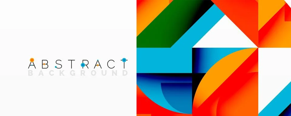 Abstract geometric artwork with interwoven angular and curved shapes, dynamic 스톡 일러스트