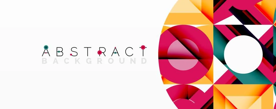 Abstract geometric artwork with interwoven angular and curved shapes, dynamic 스톡 일러스트