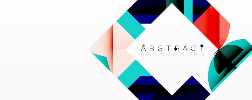 Abstract geometric artwork with interwoven angular and curved shapes, dynamic イラスト素材