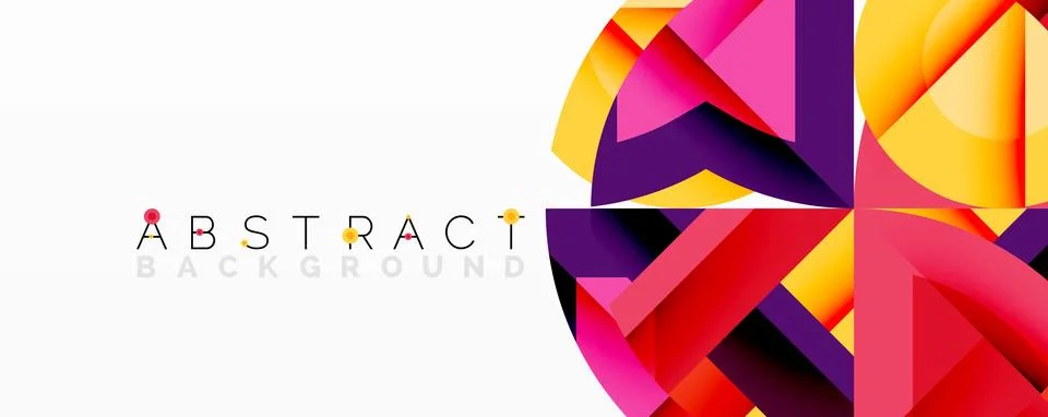 Abstract geometric artwork with interwoven angular and curved shapes, dynamic Illustrazione stock