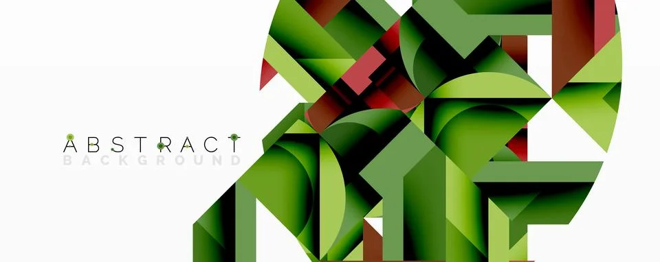 Abstract geometric artwork with interwoven angular and curved shapes, dynamic イラスト素材