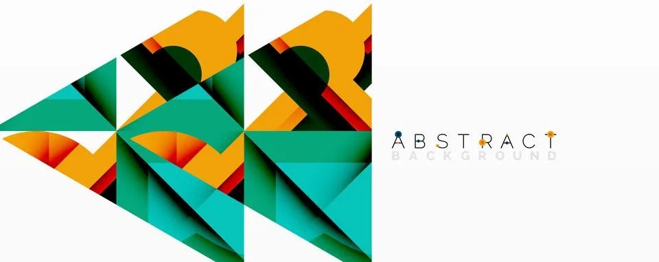 Abstract geometric artwork with interwoven angular and curved shapes, dynamic イラスト素材