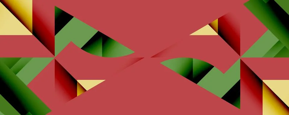 Abstract geometric artwork with interwoven angular and curved shapes, dynamic イラスト素材