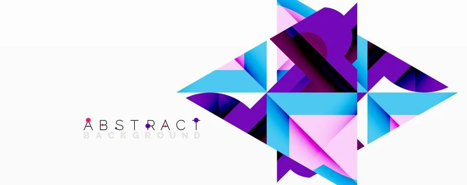 Abstract geometric artwork with interwoven angular and curved shapes, dynamic イラスト素材