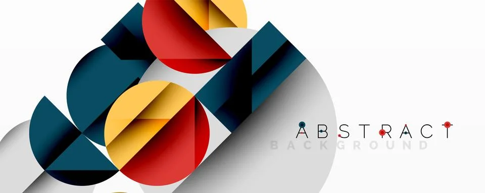 Abstract geometric artwork with overlapping circles and gradients, circle square 스톡 일러스트
