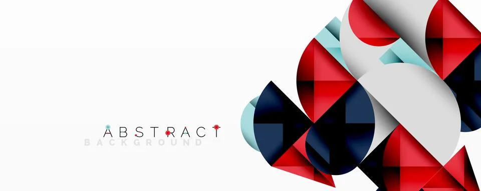 Abstract geometric artwork with overlapping circles and gradients, circle square Stock Illustration