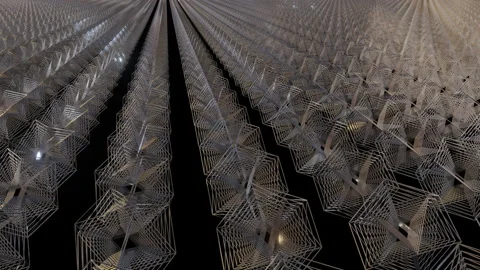 Abstract Geometric Backdrop With Light Leaks Stock Footage 148190186