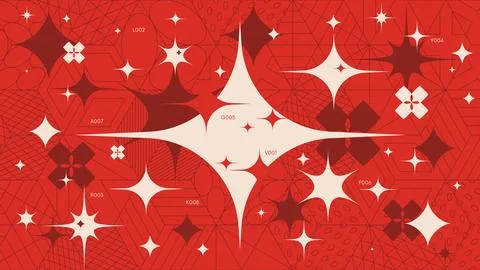 Abstract geometric background with 3d cube wireframes form graphic of geome.. Stock Illustration