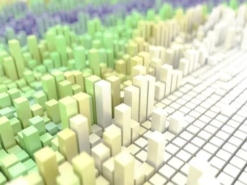 Abstract geometric background. 3D Render. Stock Illustration