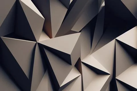 Abstract geometric background, 3d render. Stock Illustration