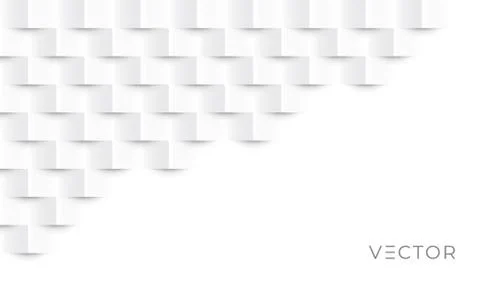 Abstract geometric background, 3d square paper pattern texture, vector creati Stock Illustration