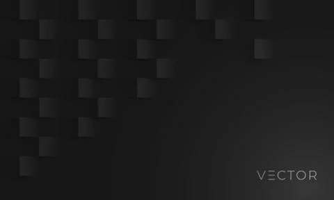 Abstract geometric background, 3d square paper pattern texture, vector creati Illustrazione stock