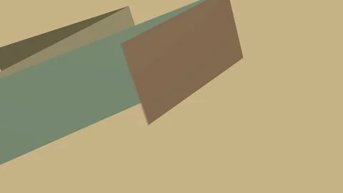 Abstract geometric background. Angular, overlapping planes in earthy, muted Stock Footage 309951428