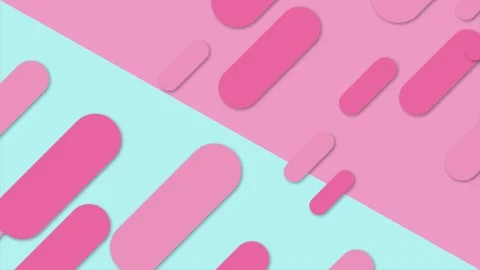 Abstract geometric background animation of capsule curves in soft blue Stock Footage 320918396