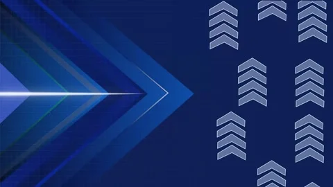 Abstract geometric background animation with layered chevrons and arrows, g.. Stock Footage 329936789