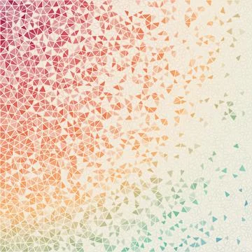 Abstract geometric background. Appealing scattered low poly triangles with .. 스톡 일러스트