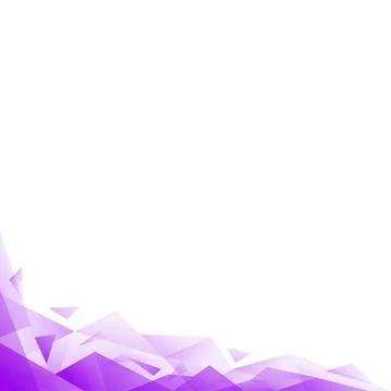 Abstract Geometric Background Banner with Translucent Purple and Lavender P.. Stock Illustration