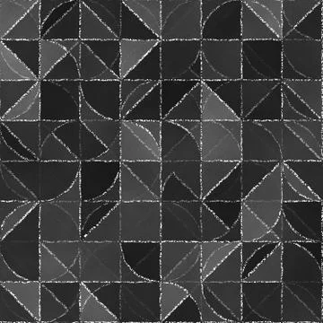 Abstract geometric background with blackboard Illustrazione stock