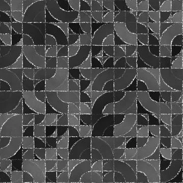 Abstract geometric background with blackboard Illustrazione stock