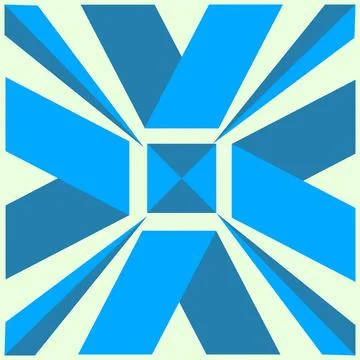 Abstract geometric background in blue and white colors. illustration Stock Illustration