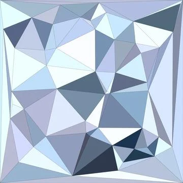 Abstract geometric background with blue and white triangular polygon pattern Stock-Illustration