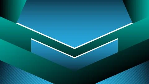 Abstract Geometric Background with Blue Tones and Angular Designs Stock Illustration
