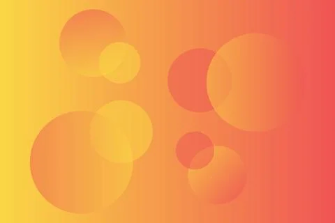 Abstract Geometric Background Circle Shapes and Designs Orange Colors Illustrazione stock