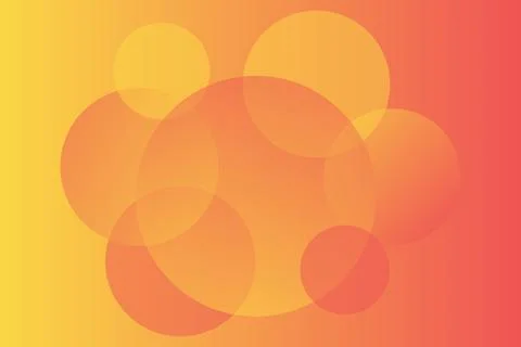 Abstract Geometric Background Circle Shapes and Designs Orange Colors Illustrazione stock