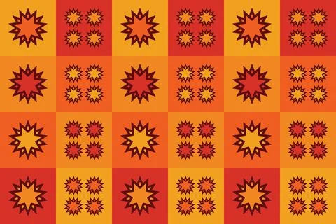 Abstract Geometric Background Circle Shapes and Designs Orange Colors 库存插图