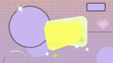 Abstract Geometric Background with Circles and Rectangles Stock Footage 279286970