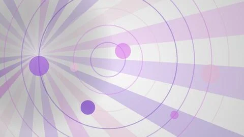 Abstract geometric background with circles and lines in pastel colors Stock Illustration