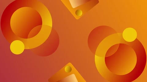 Abstract geometric background with circles rings and soft gradients modern .. Stock Footage 339282256