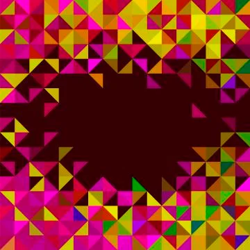 Abstract geometric background. color pixel trendy mosaic Stock Illustration